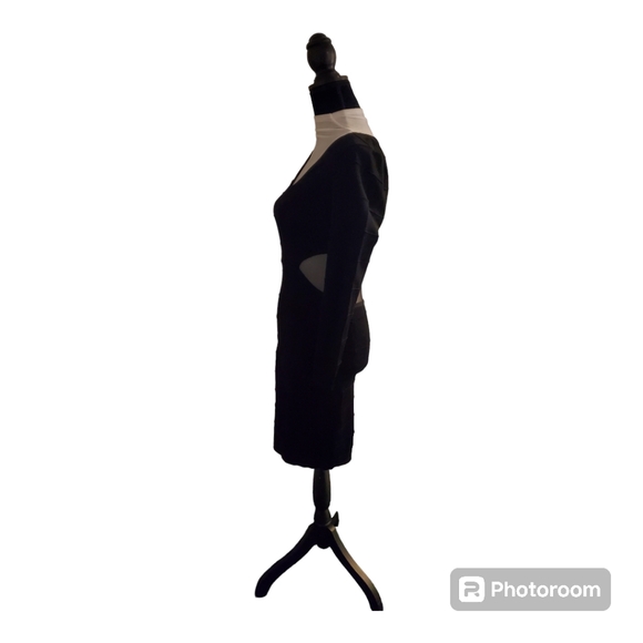 Bebe Mesh Insert Bandage Bodycon Dress - Picture 2 of 6